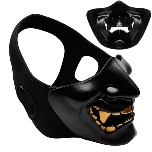 Riaisttd Halloween Gesichtsmaske - böse Horror Kostüm Kopfbedeckung für Rollenspiele, atmungsaktiv mit Stoff Frauen, Party Maskerade für Musikfestival Theatre Weihnachtsklohn Haunted House Riaisttd Halloween Gesichtsmaske - böse Horror Kostüm Kopfbedeckung für Rollenspiele, atmungsaktiv mit Stoff Frauen, Party Maskerade für Musikfestival Theatre Weihnachtsklohn Haunted House von Riaisttd