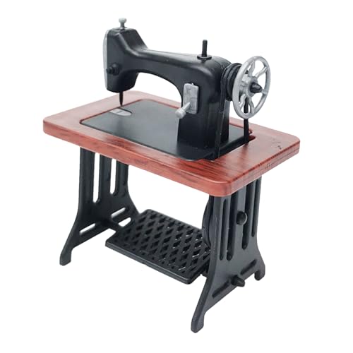 Riaisttd Kleine Statue Einer Nähmaschine | Tischdekoration für Puppenwelt Nähmaschine | Maßstab 1 24 Rollenspiel Einrichtungsgegenstände und Requisiten | für Wohnraum, Arbeitszimmer, Schlafraum, und Riaisttd Kleine Statue Einer Nähmaschine | Tischdekoration für Puppenwelt Nähmaschine | Maßstab 1 24 Rollenspiel Einrichtungsgegenstände und Requisiten | für Wohnraum, Arbeitszimmer, Schlafraum, und von Riaisttd