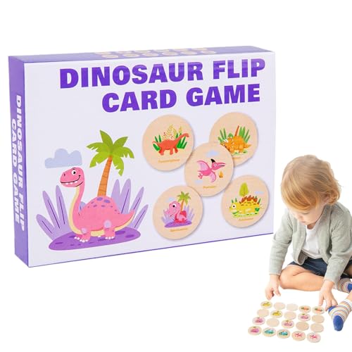 Riaisttd Memory Matching Game for Kids, Dinosaur Pattern Educational Toy, Logical Thinking & Memory Training Playset, Fun Learning Activity for Children, Interactive Game for Ages 3+ von Riaisttd