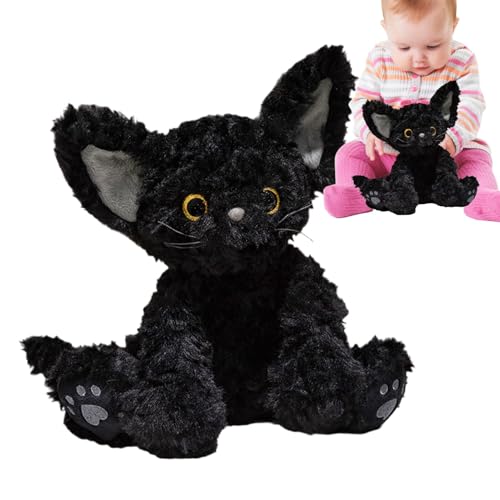 Riaisttd Plüsch-Katzenpuppe, Sammlerstück, niedliche Kätzchenfigur, 30 cm, bezaubernder Tierplüsch, perfekt für Wohnzimmer, Schlafzimmer, Auto, Sofa, Couch-Dekoration, weich und kuschelig von Riaisttd