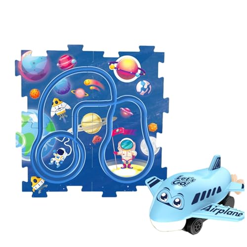 Riaisttd Puzzle Racer Car Track Set, Puzzle Track Car Play Set - Kinderpuzzletracksspielset | Bahnfahrzeuggebäudespiel, Fahrzeug und Jigsaw Board Bildungsspielzeug für Kinder im Alter von 3 Jahren Riaisttd Puzzle Racer Car Track Set, Puzzle Track Car Play Set - Kinderpuzzletracksspielset | Bahnfahrzeuggebäudespiel, Fahrzeug und Jigsaw Board Bildungsspielzeug für Kinder im Alter von 3 Jahren von Riaisttd
