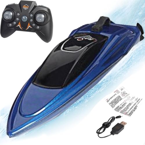 Riaisttd RC Electric Boat Toy, Waterproof Remote Control Boat for Pool, Bathtub Electric Boat for Children’s Day, Easter Fun Outdoor Water Toy Toy Boats for Pool and Bathtubs Accessories von Riaisttd