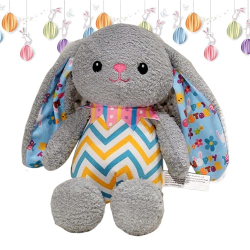 Riaisttd Rabbit Plush Toys, Bunny Plush Huggable Stuffed Animals, Comfortable Easter Décor, Cute Hugging Plushies 11.81x7.87 inches for Living Room and Bedroom Decoration von Riaisttd