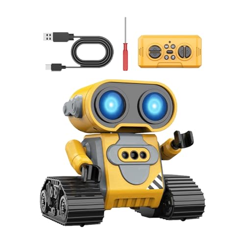 Riaisttd Remote Control Robot, Smart Rc Toy with Gesture Sensing, Interactive Robotic Pet with Led Eyes (Spowered by Three AA Batteries), Fun Learning Toy for Kids Ages 3+ von Riaisttd