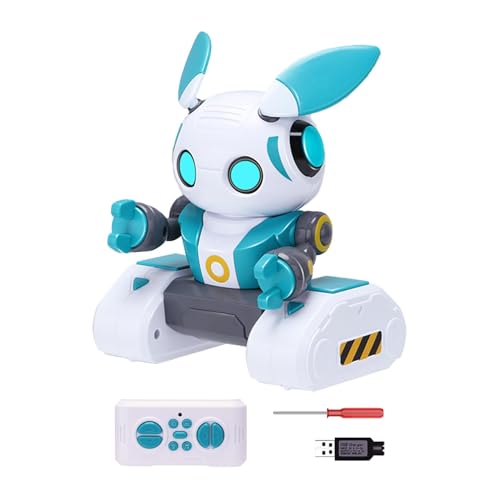 Riaisttd Remote Control Robot, Smart Rc Toy with Gesture Sensing, Interactive Robotic Pet with Led Eyes (Spowered by Three AA Batteries), Fun Learning Toy for Kids Ages 3+ von Riaisttd