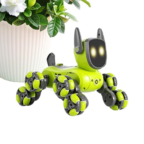 Riaisttd Robot Pet, Educational Electric Dancing Robot, 8-Wheel Interactive RC Toy, Smart Electronic Dog, Fun Remote-Controlled Game for Kids, for Boys & Girls von Riaisttd