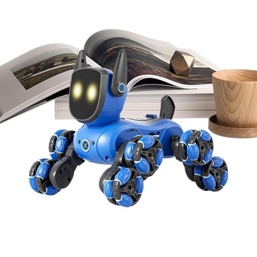 Riaisttd Robot Pet, Educational Electric Dancing Robot, 8-Wheel Interactive RC Toy, Smart Electronic Dog, Fun Remote-Controlled Game for Kids, for Boys & Girls von Riaisttd