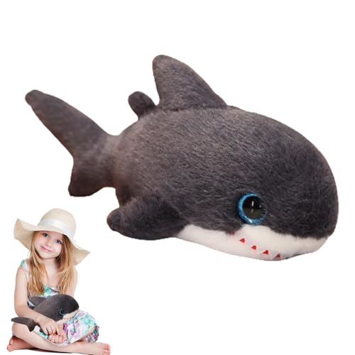 Riaisttd Shark Plush, Stuffed Shark Doll, Soft Shark Toy, Sea Animal Plush, Creative Shark Plush, Stuffed Animal Shark, Decorative Shark Doll, Plush Sea Creature Toy, Cuddly Shark Stuffed Animal von Riaisttd