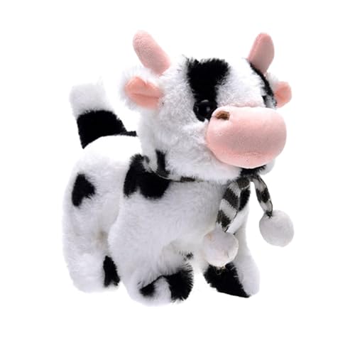 Riaisttd Toy Cows, Cute Animal Plush Electronic Cow, Cute Electronic Cow Toy, Plush Toy Cattle with Sounds, Battery Operated Educational Toy for Kids Boys and Girls, Interactive Learning Toy von Riaisttd