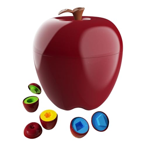 Shape Learning Toy, Stem Math Manipulatives, Numbers Matching Fruits, Early Childhood Education Toy, Interactive Math Games, Educational Fruit Matching Games 7.09x7.09x7.83in for Kids von Riaisttd