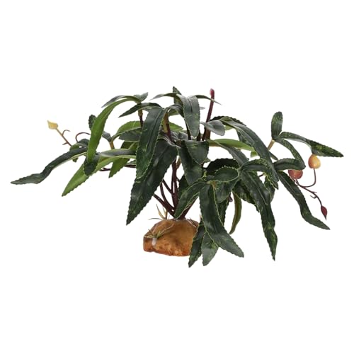 Terrariumpflanzen - 8 Pack künstliches Grün für bärtigen, Gecko mit naturalistischem Look, Plastikblätter für eine einfache Reinigung, Reptilientank, lebendige grüne Farbe, Wasch- und Wiederve Terrariumpflanzen - 8 Pack künstliches Grün für bärtigen, Gecko mit naturalistischem Look, Plastikblätter für eine einfache Reinigung, Reptilientank, lebendige grüne Farbe, Wasch- und Wiederve von Riaisttd