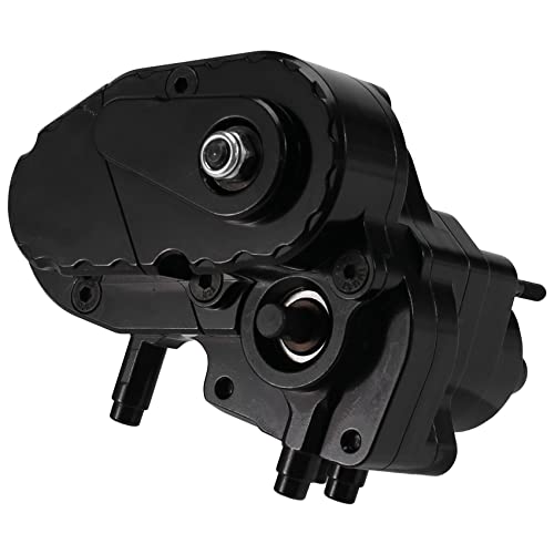 Richeyty Metall-Getriebebox Komplettes Getriebe mit Getriebe für Axial Capra 1.9 UTB AXI03004 1/10 RC Crawler Autoteile, Schwarz von Richeyty