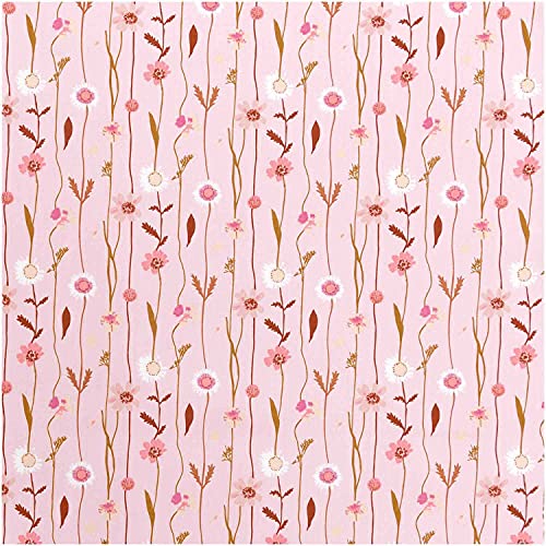 Rico Design | Stoffabschnitt | Druckstoff | Wildblumen Rosa | 50x140cm von Rico Design