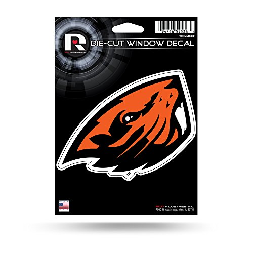 NCAA Oregon State Beavers gestanzter Fenster-Aufkleber, 14,6 x 19,7 cm, Orange von Rico Industries