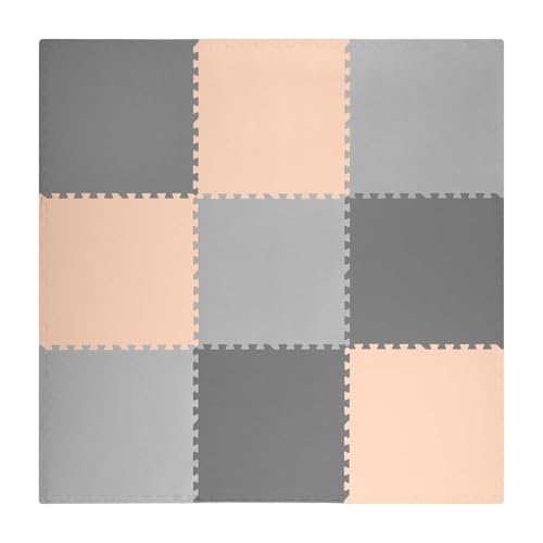 Ricokids Krabbelmatte Baby Puzzlematte Spielmatte Schaumstoffmatte rutschfest für Kinder 9 Teile 180 x 180 x 1 cm Grau Orange Ricokids Krabbelmatte Baby Puzzlematte Spielmatte Schaumstoffmatte rutschfest für Kinder 9 Teile 180 x 180 x 1 cm Grau Orange von Ricokids