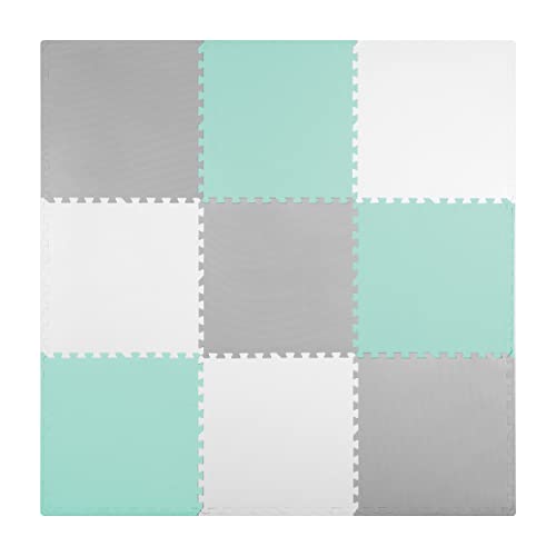 Ricokids Krabbelmatte Baby Puzzlematte Spielmatte Schaumstoffmatte rutschfest für Kinder 9 Teile 180 x 180 x 1 cm Grau Weiß Grün Ricokids Krabbelmatte Baby Puzzlematte Spielmatte Schaumstoffmatte rutschfest für Kinder 9 Teile 180 x 180 x 1 cm Grau Weiß Grün von Ricokids