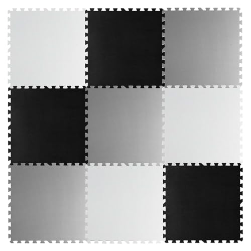 Ricokids Krabbelmatte Baby Puzzlematte Spielmatte Schaumstoffmatte rutschfest für Kinder 9 Teile 180 x 180 x 1 cm Schwarz Grau Ricokids Krabbelmatte Baby Puzzlematte Spielmatte Schaumstoffmatte rutschfest für Kinder 9 Teile 180 x 180 x 1 cm Schwarz Grau von Ricokids