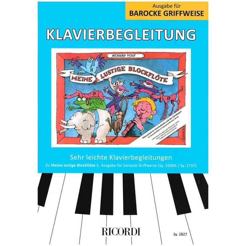 Ricordi Meine lustige Blockflöte Bd.1 Klavierbegleitung ba Lehrbuch von Ricordi