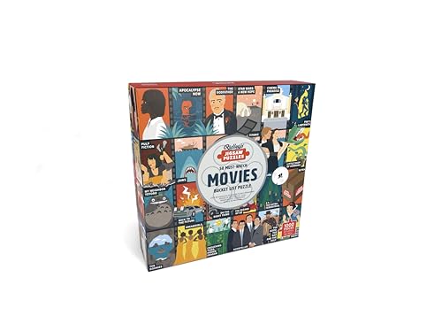 50 Must-Watch Movies Bucket List 1000-Piece Puzzle von Ridley's