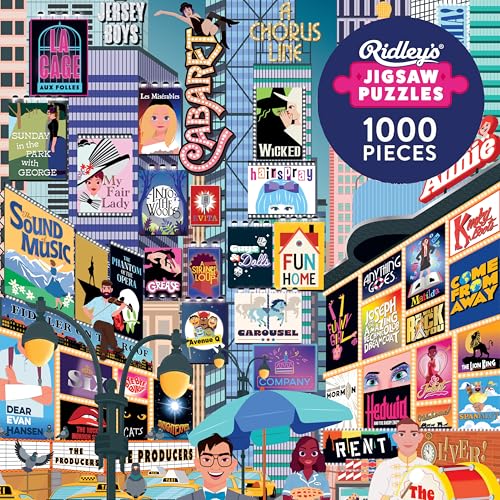 50 Must-See Musicals Bucket List Puzzle: 1000-pieces von Ridley's