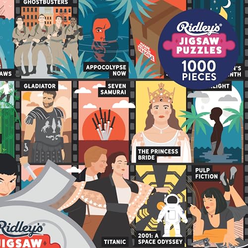 50 Must-Watch Movies Bucket List 1000-Piece Puzzle von Ridley's