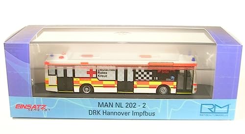 Rietze 75027 - Man NL 202-2 DRK Hannover Impfbus - 1:87 - Einsatztserie von Rietze