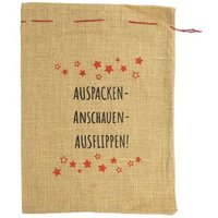 Riffelmacher Jutesack Auspacken Anschauen 36x48cm von Riffelmacher & Weinberger