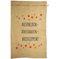 Riffelmacher Jutesack Auspacken Anschauen 50x80cm von Riffelmacher & Weinberger