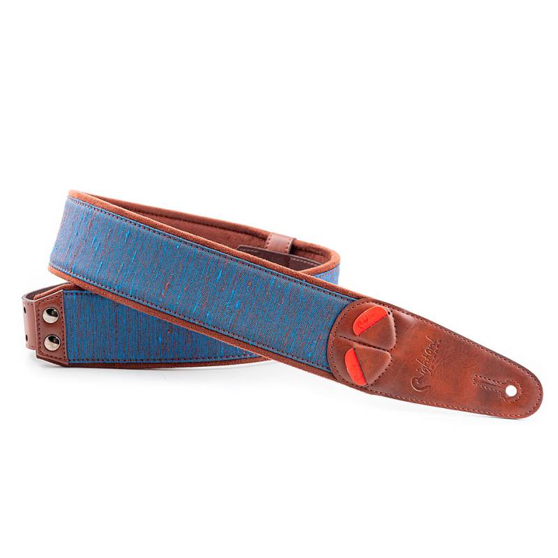 RightOn! Straps Mojo Boxeo blue Gitarrengurt von RightOn! Straps