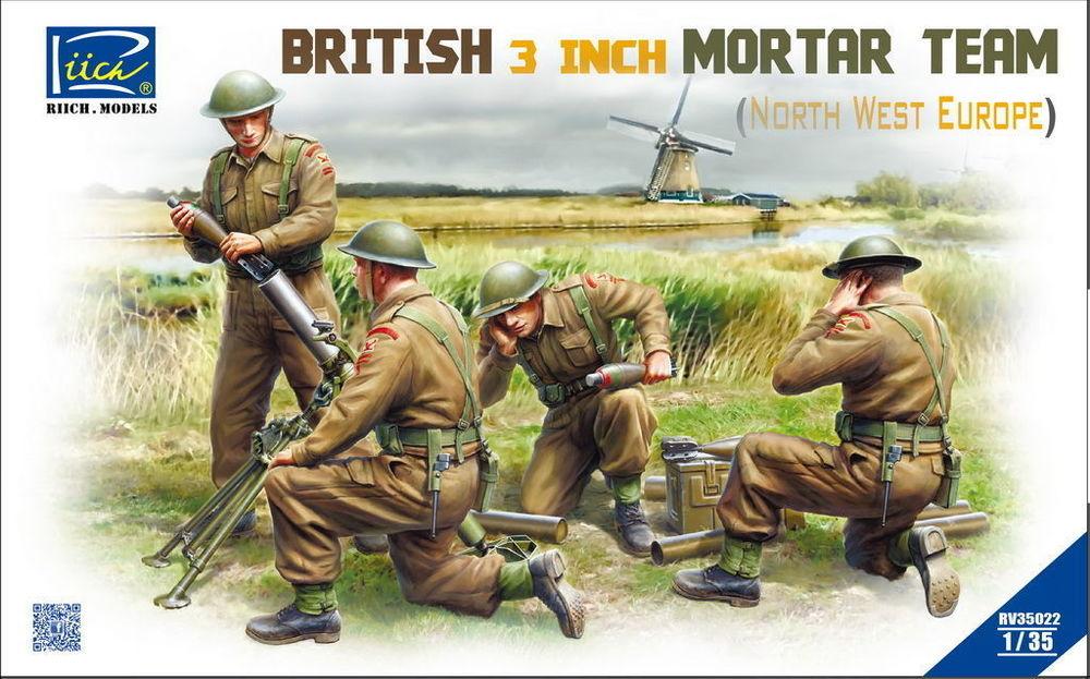 British 3 inch Mortar Team set (North West Europe) von Riich Models