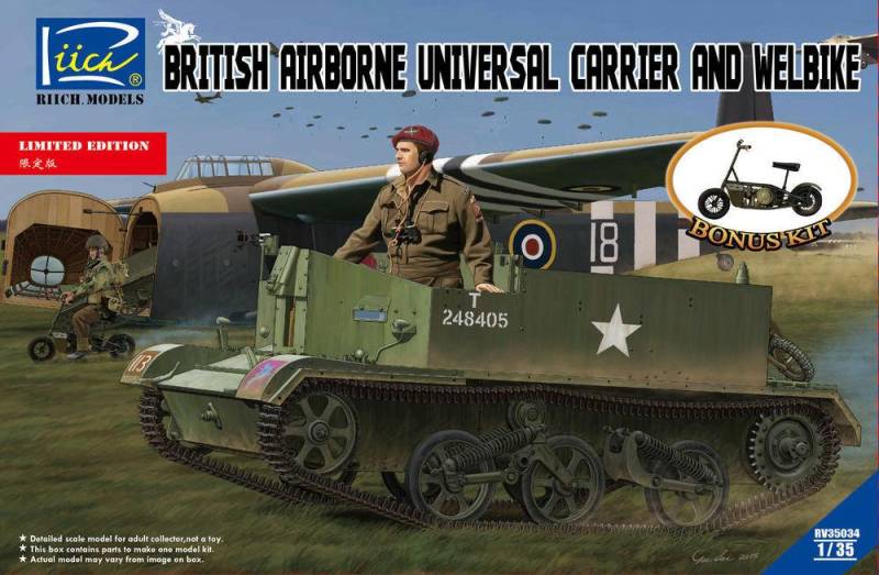 British Airborne Universal CarrierMk.III & Welbike Mk.2 (Limited Edition) von Riich Models