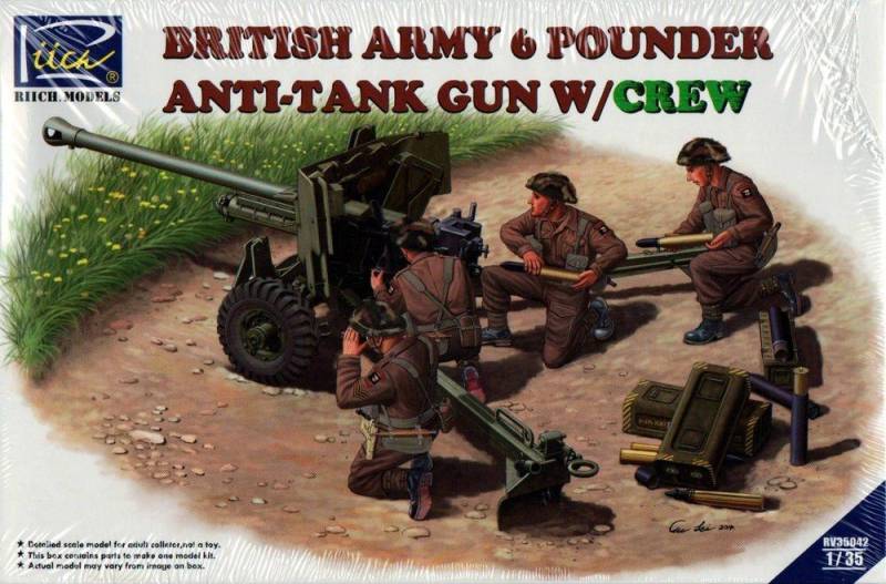 British Army 6 Pounder Infantry Anti-tank von Riich Models