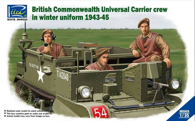 British Commenwealth Universal Carrier crew in winter Uniform 1943-45 von Riich Models