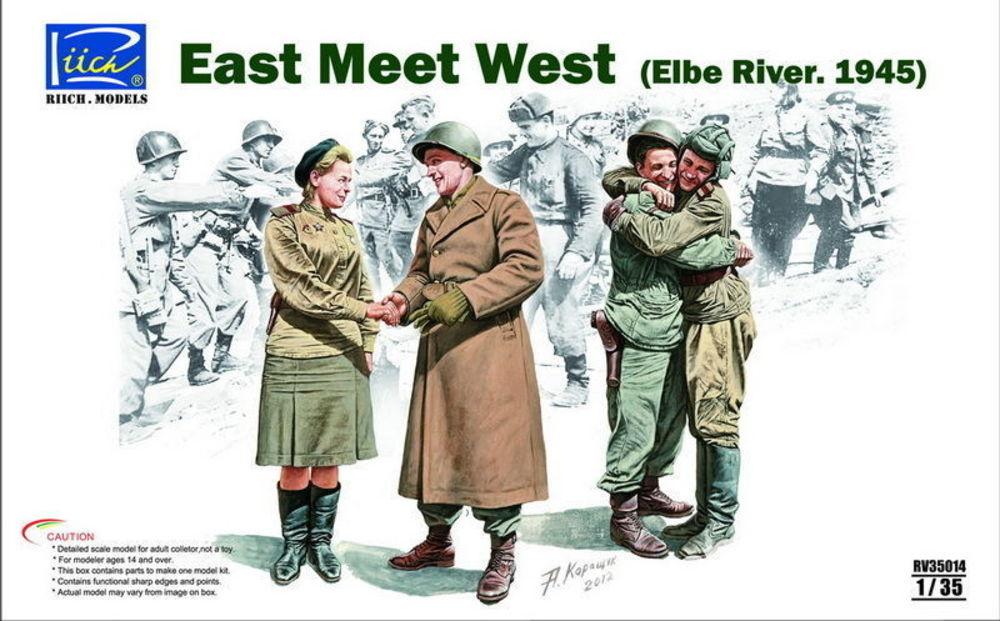 East meet West (Elbe River.1945) von Riich Models