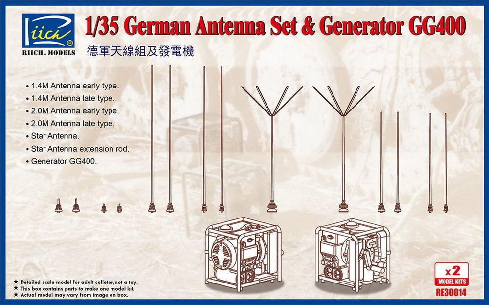 German Antenna Set & GG400 Generator (Model kits x2) von Riich Models