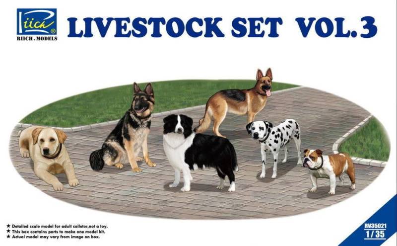 Livestock Set Vol.3 (six dogs) von Riich Models