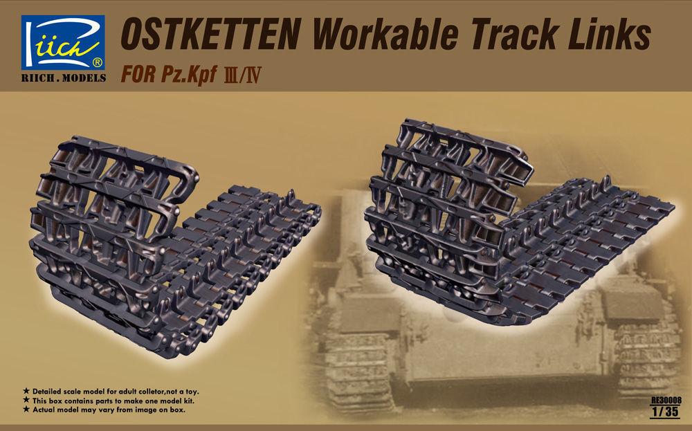 Ostketten Workable Track Links for Pz.Kp Kpfw III/IV & StuG III von Riich Models