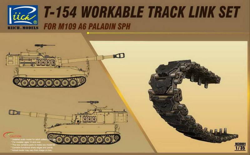 T-154 Workable Track set for M109A6 SPH von Riich Models