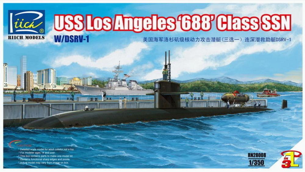 USS Los Angeles 688 Class SSN w/DSRV-1 von Riich Models