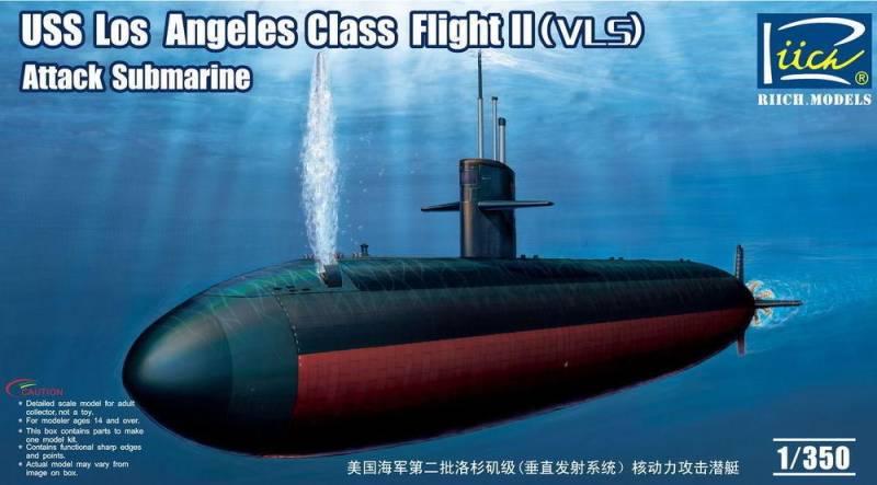 USS Los Angeles Class Flight II(VLS) Att Attack Submarine von Riich Models