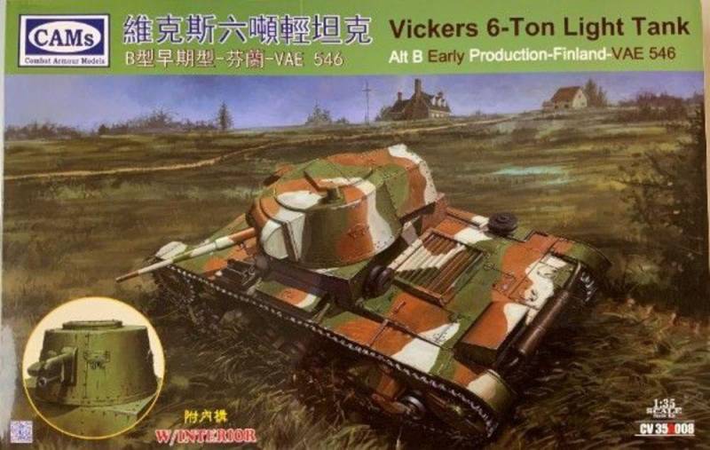 Vickers 6-Ton Light Tank Alt B Early Produktion-Finland-VAE 546 von Riich Models