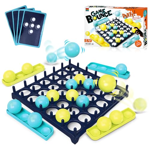 Riisoyu Bouncing Ball Tischspiel, Bounce Off Party Game Jumping Ball Tabletop Ping Pong Spielballspiel Abprallen Spiel für Kinder, Familie und Party Interaktive Geburtstagsfeier Geschenk von Riisoyu