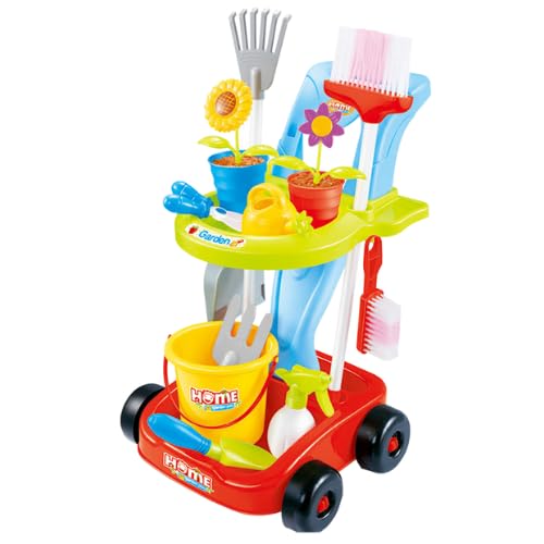 Gartentrolley Rollenspielzeug | Garten Spielzeug Kinder-Rollenspiele 3+ Inkl. 24 Teile Gartentrolley Rollenspielzeug | Garten Spielzeug Kinder-Rollenspiele 3+ Inkl. 24 Teile von Rijoka