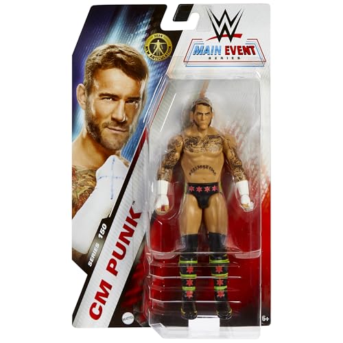 (Chase Variant - Pink & Green) CM Punk - WWE Main Event 150 Toy Wrestling Action Figure von Ringside