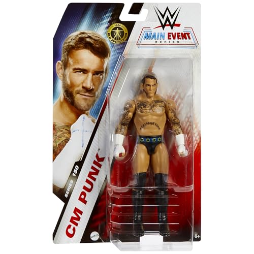 CM Punk (Blau & Gelb) - WWE Main Event 150 Toy Wrestling Action Figure von Ringside