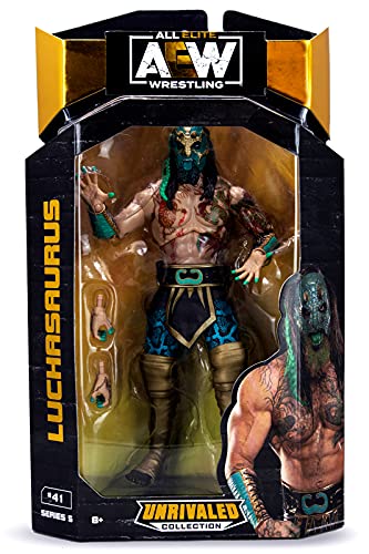 Ringside Luchasaurus AEW Unrivaled 5 Jazwares Spielzeug-Wrestling-Actionfigur von Ringside