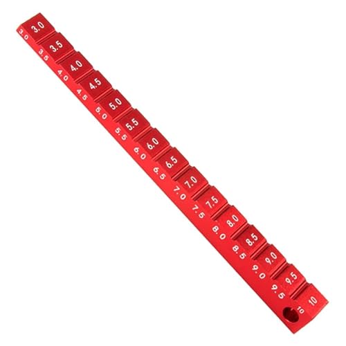 Rinteea Verstellbares Lineal zum Einstellen von ferngesteuerten Autos, Fahrhöhe 3–10 mm & Felge Sturzwerkzeuge, RC-Autoteile, Rot Rinteea Verstellbares Lineal zum Einstellen von ferngesteuerten Autos, Fahrhöhe 3–10 mm & Felge Sturzwerkzeuge, RC-Autoteile, Rot von Rinteea