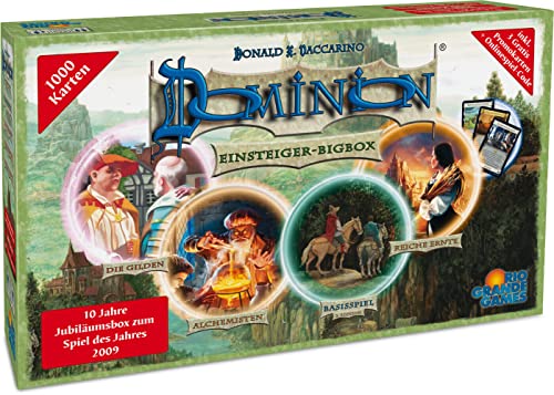 Rio Grande Games 22501415 Dominion Einsteiger-Bigbox (Basisspiel + 3 Erweiterungen) von Rio Grande Games