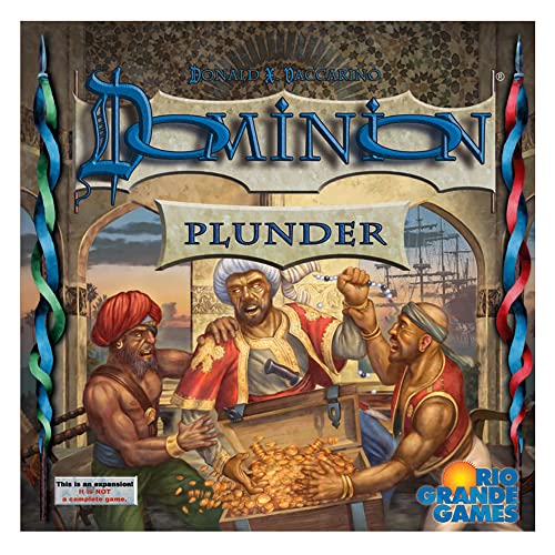 Rio Grande Games Dominion Plunder Expansion – Strategie-Kartenspiel, Erkundung und Plünderung des Meeres, Rio Grande Spiele für Kinder ab 14 Jahren, 2-4 Spieler, 30 Minuten Spielzeit von Rio Grande Games