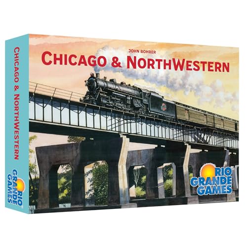 Rio Grande Games: Chicago & Northwestern – Strategisches Zug-Brettspiel, Bauen & Investieren in Eisenbahnen im späten 18. Jahrhundert, Alter 14+, 3-5 Spieler, 30-60 Minuten von Rio Grande Games